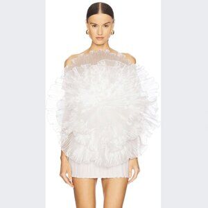 NWT L'idee Fleur Mini Dress | White | Size 6 | Bride Bachelorette Look